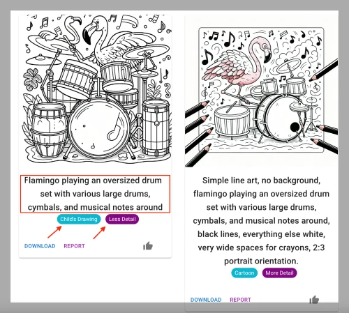 MerchDesign AI generated image prompt recommendation